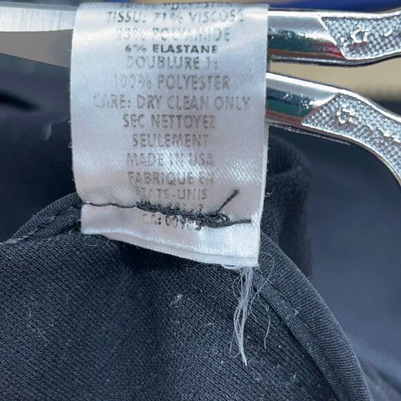 Diane Von Furstenberg DVF Womens Size 4 Atlanta Moto Jacket Asymmetrical Black - Picture 14 of 15